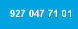 927 047 71 01